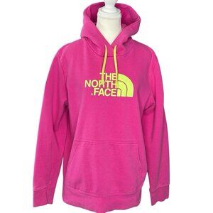 The North Face Women’s Pink Yellow Hooded Long Sleeve Sweatshirt XL/C47